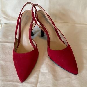 Brit Sling Back Flared Pumps